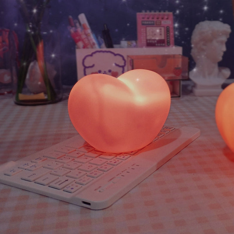 LumiHeart – Elegant Hjerteformet Natlampe for en Hyggelig Atmosfære