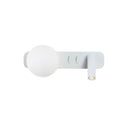 SphereGlow – Moderne glas væglampe med LED-spotlight