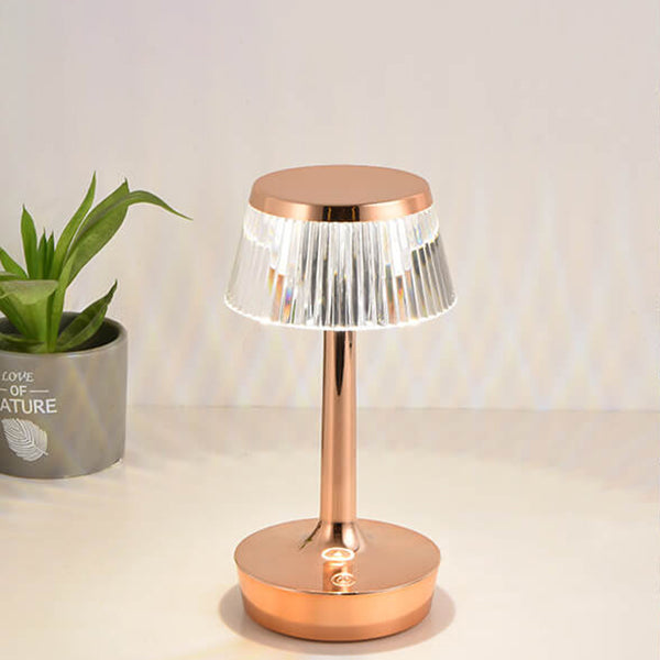 LumiShroom – Krystal LED-svampelampe med varmt skær til elegant belysning i hjemmet