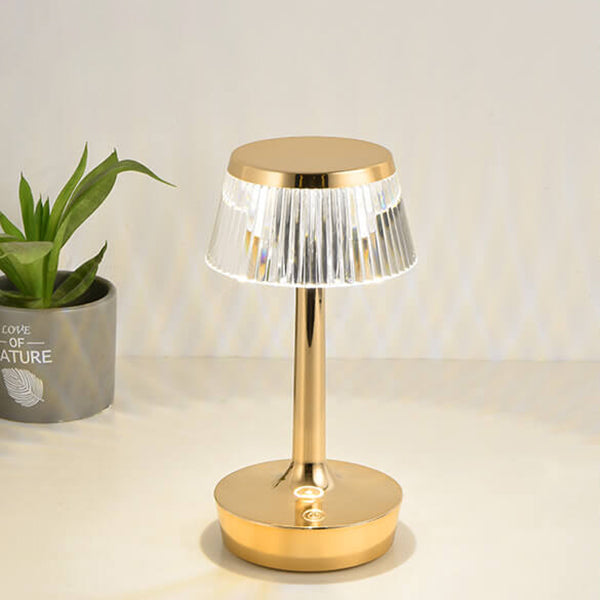 LumiShroom – Krystal LED-svampelampe med varmt skær til elegant belysning i hjemmet