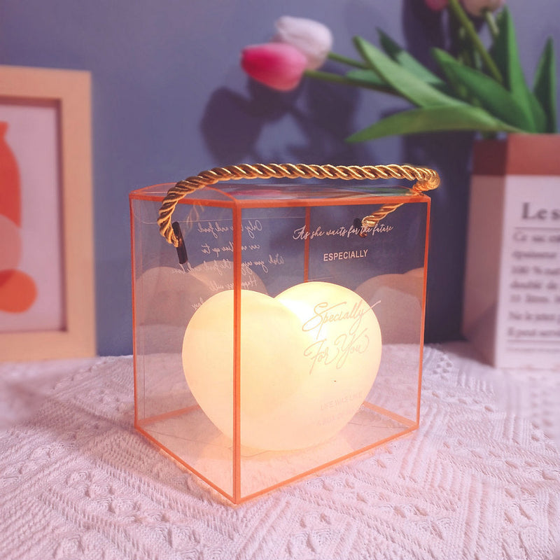 LumiHeart – Elegant Hjerteformet Natlampe for en Hyggelig Atmosfære
