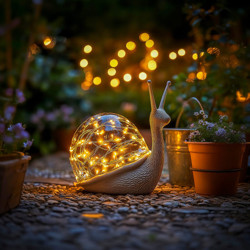 ShellGleam – Dobbelt konkylieformet lampe med blød gylden glød