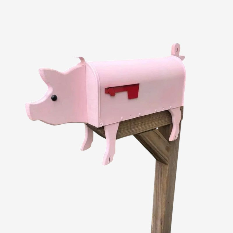 GardenGlow - Havepostkasse med Håndmalet Dyredesign