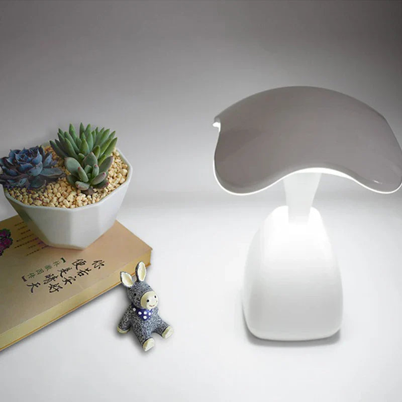 GlowMush – Moderne svampeformet lampe med berøringsdæmpning og blødt lys