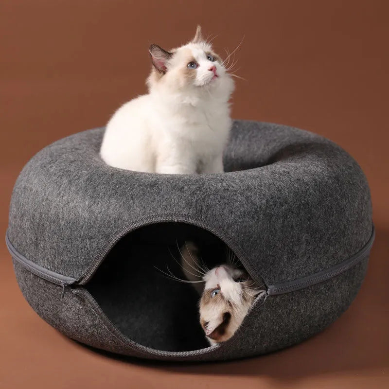 CozyCat – Sjov dobbeltlags kattetunnel til leg og komfort
