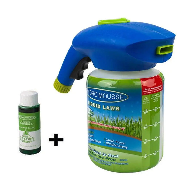 LawnMist – Praktisk græsfrøspray til nem græsplænereparation og hurtig grøn vækst