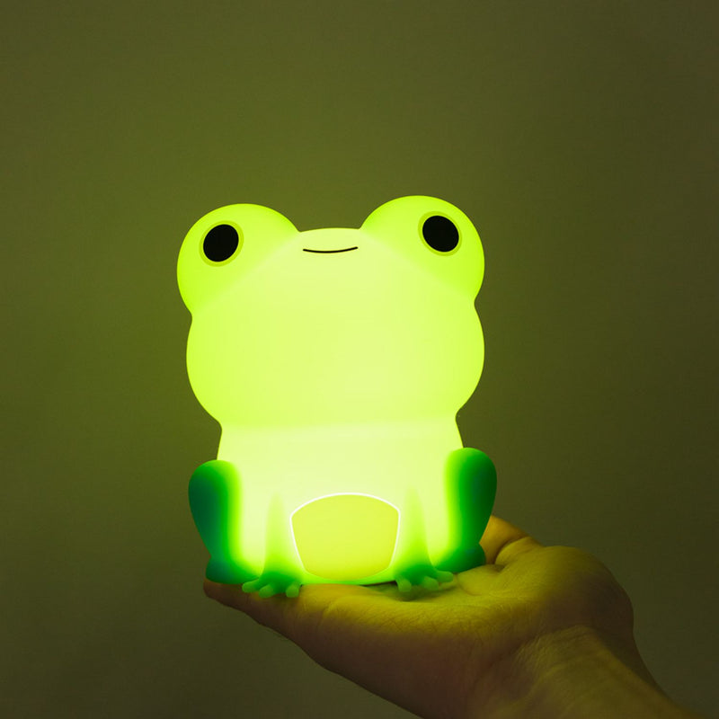 FroggieGlow – Silikone Frø Natlampe med Genopladeligt Batteri