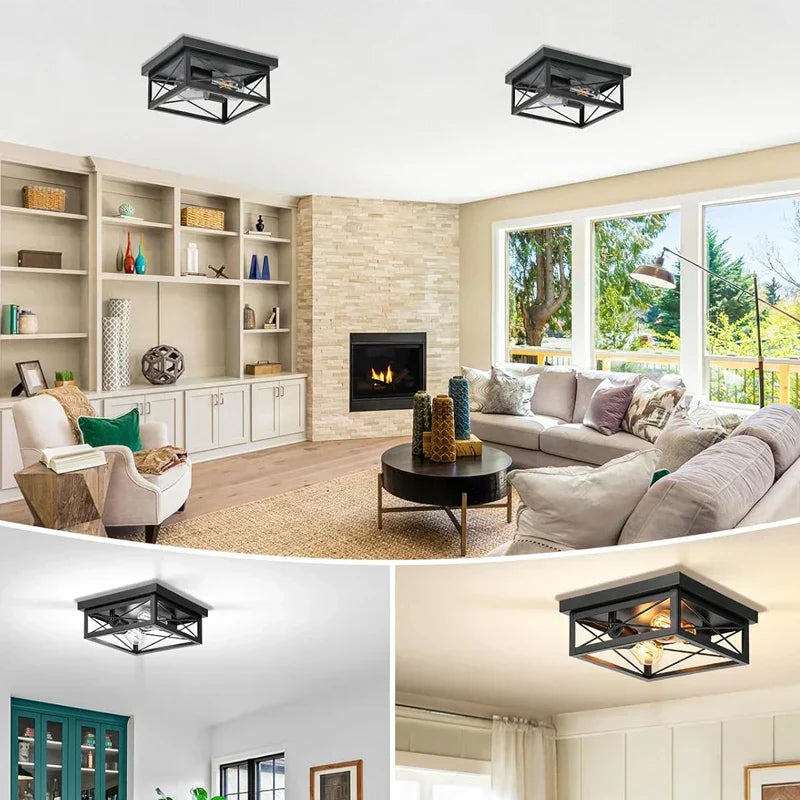 UrbanLoft - Loftslampe i Jern med Vintage-Inspireret Moderne Rustik Stil