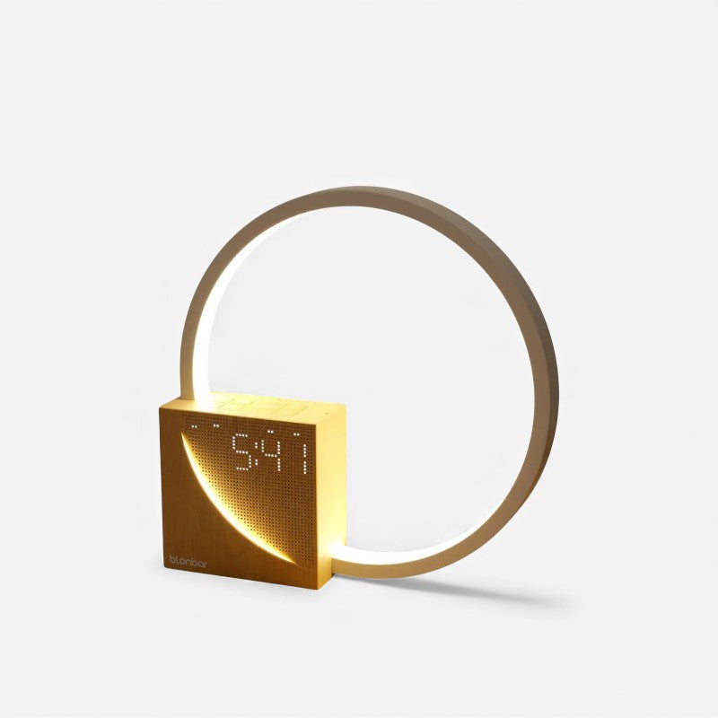 LumeClock – LED Bordlampe med Indbygget Vækkeur til Indendørs Brug