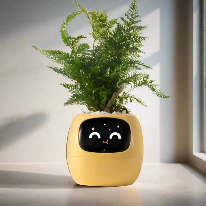 GrowPulse – Smart interaktiv plantepotte med AI-sensorer og animeret display