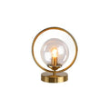 GlassGlow - Stilfuld glaslampe med elegante messingaccenter for et moderne touch