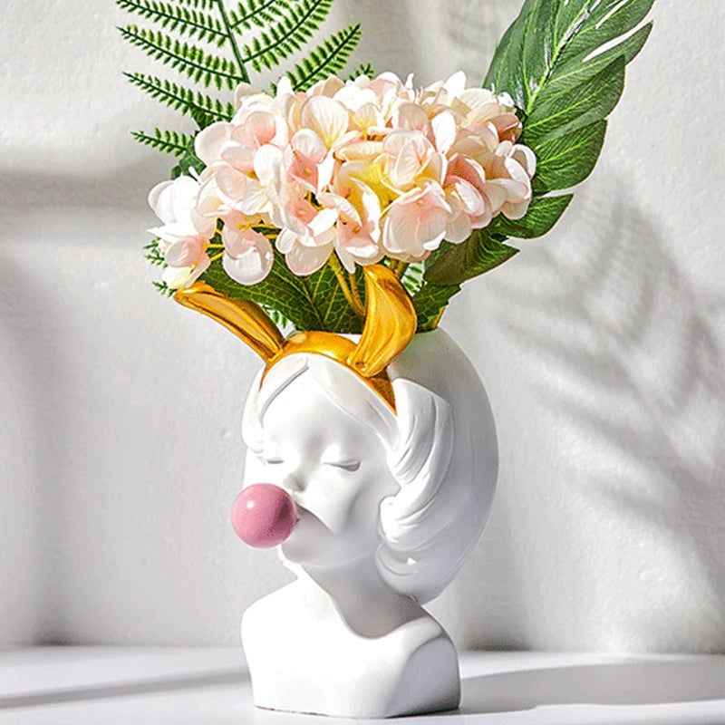 DecoBloom – Kompakt popkunstvase med legende ører-design