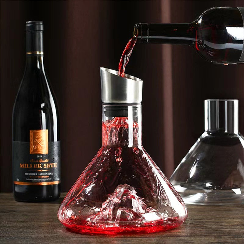 VinoVista - Kunstnerisk bordvinkaraffel med markant form