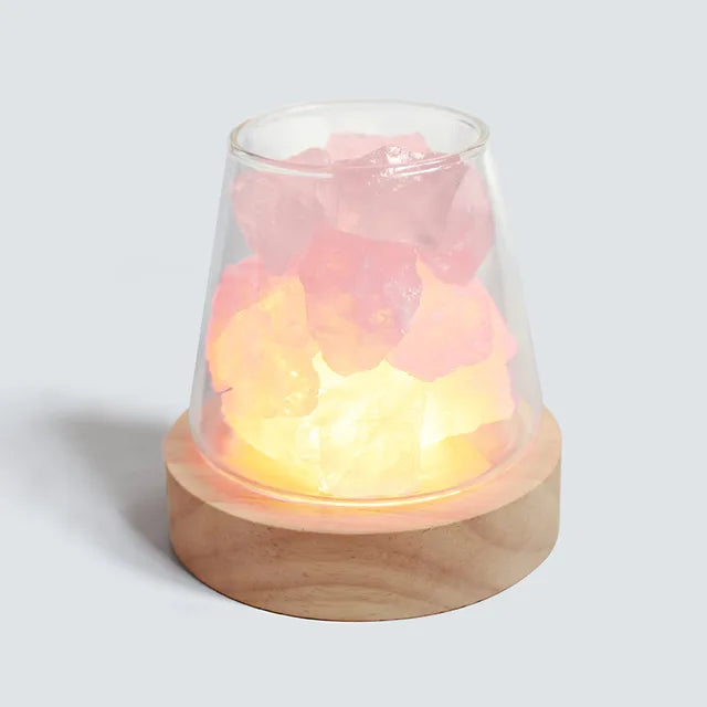 SaltAura – Himalaya salt natlampe med diffusor til æteriske olier og blødt omgivende lys