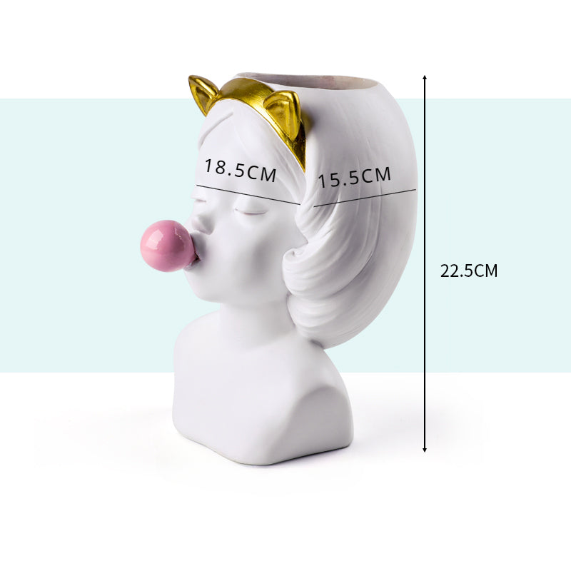 DecoBloom – Kompakt popkunstvase med legende ører-design
