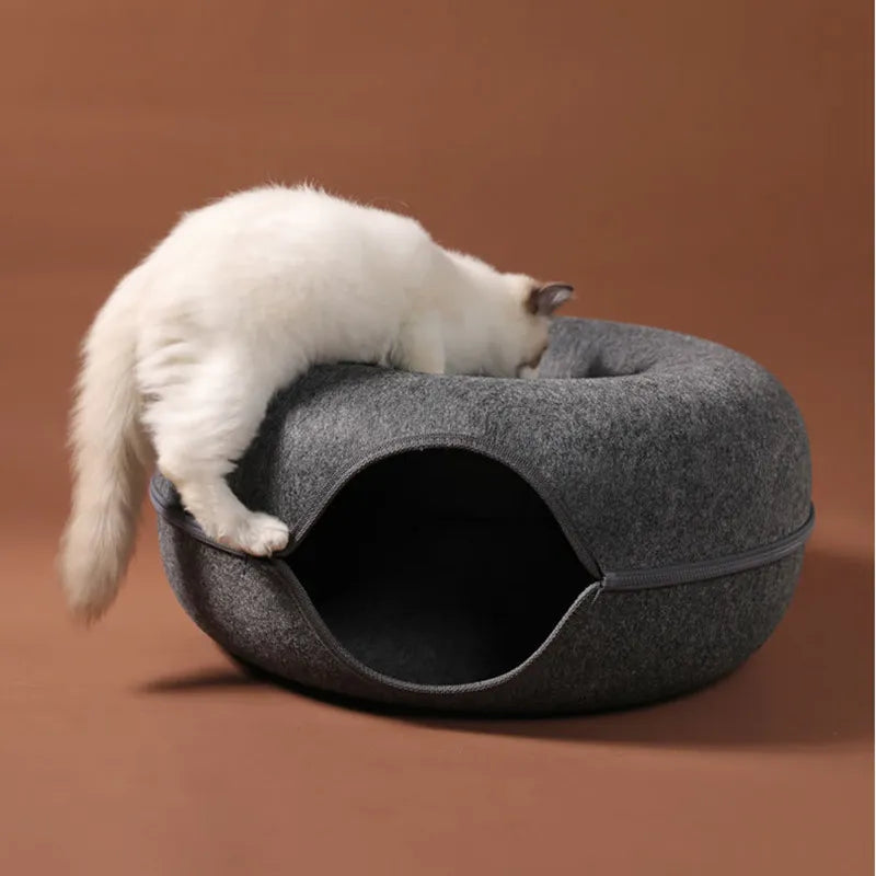 CozyCat – Sjov dobbeltlags kattetunnel til leg og komfort