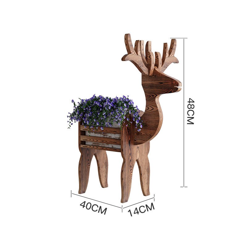 DeerBloom - Charmerende plantepottestander i træ til elegant boligindretning