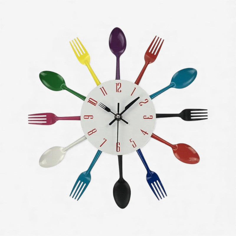 CutleryTick - Vægmonteret Bestikur med Rundt Design til Hjemmet