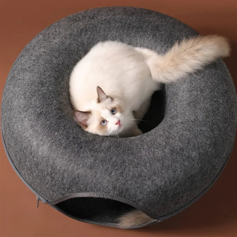 CozyCat – Sjov dobbeltlags kattetunnel til leg og komfort