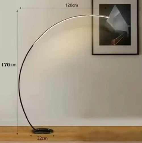 LumoEdge – Slank LED-gulvlampe med opadgående og nedadgående omgivende belysning