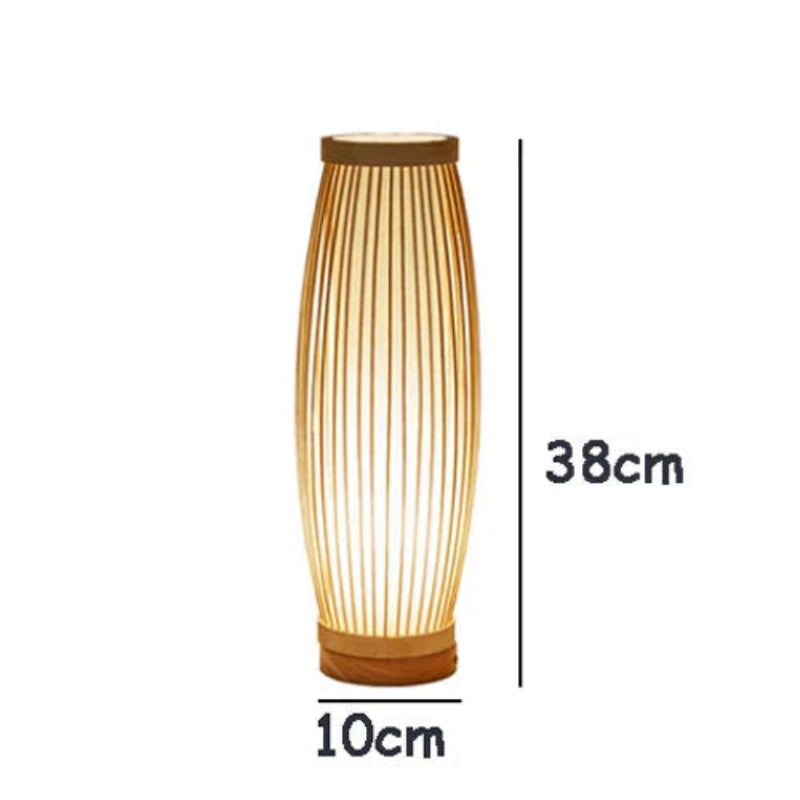 ZenWeave – Bambus-natbordslampe med blød stemningsglød