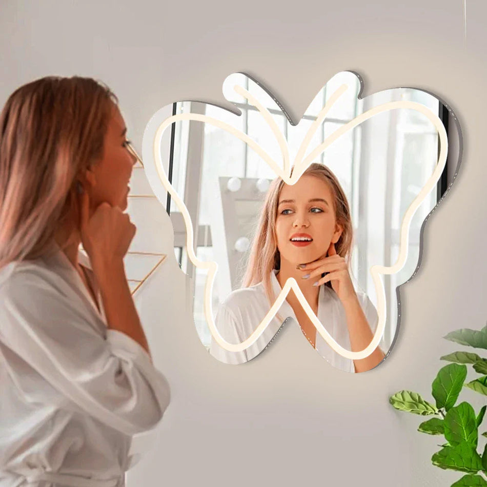 ButterflyGlow - Dekorativ neonvæglampe til levende interiør