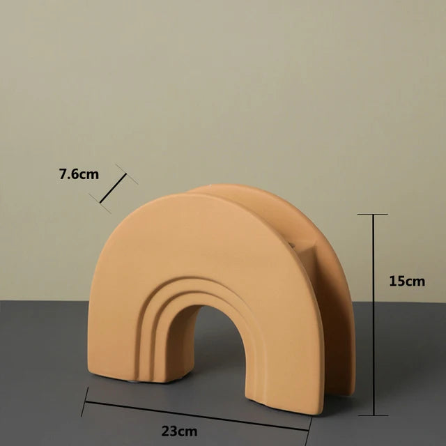 NordHaus – Skulptureret geometrisk vase med unikt håndlavet design