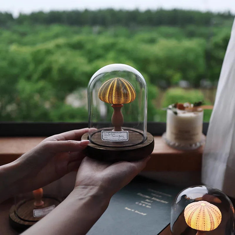 GlowUrchin – Mini natlampe med søpindsvin-svampedesign