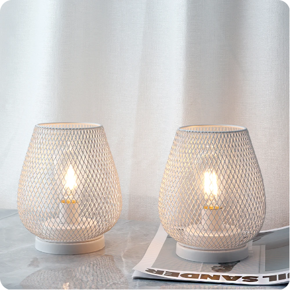 LumiGlow – Elegante batteridrevne udendørs lanternelamper med LED Edison-pærer