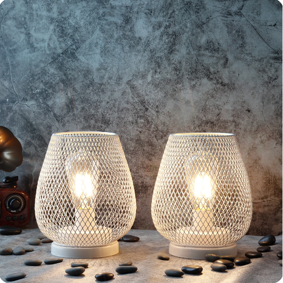 LumiGlow – Elegante batteridrevne udendørs lanternelamper med LED Edison-pærer