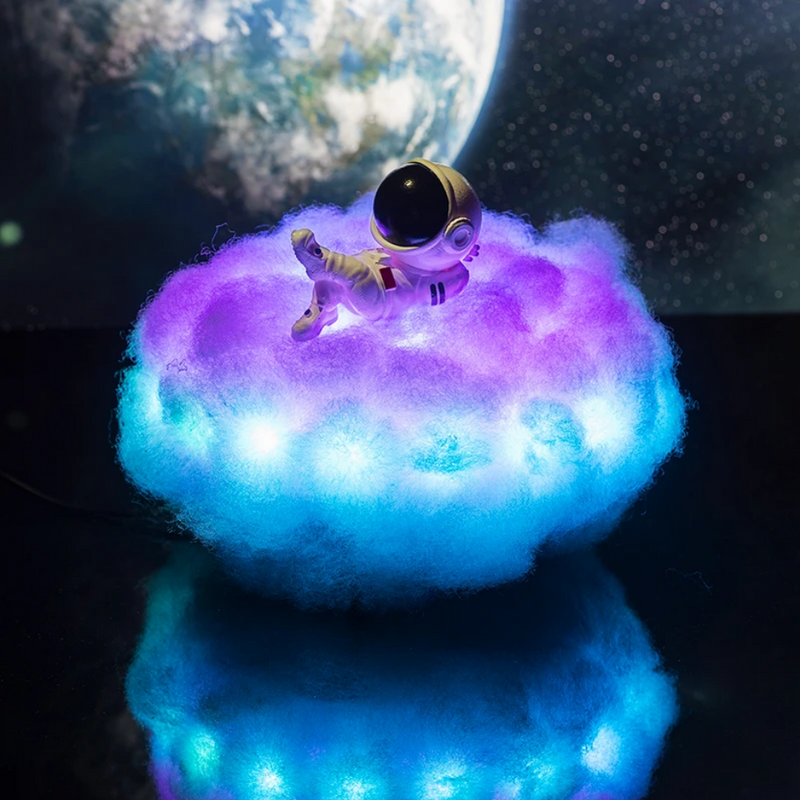 CosmoGlow - Astronaut Cloud Night Light for en hyggelig, kosmisk atmosfære