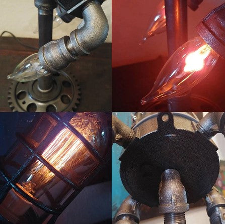 GlowRocket – Retro rumskibslampe med flammelyseffekt
