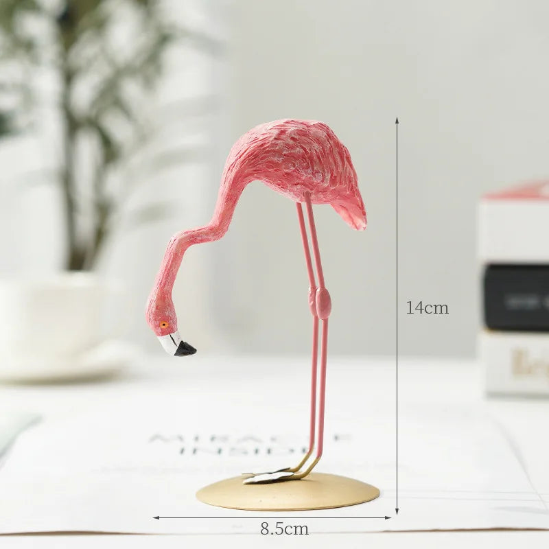 GraceFlame – Dekorativ flamingofigur med elegant positur til hjemmets accenter