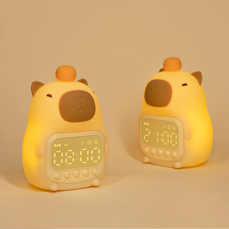 CapaGlow – Adorabelt Kapybara Vækkeur med Sød og Funktionel Design
