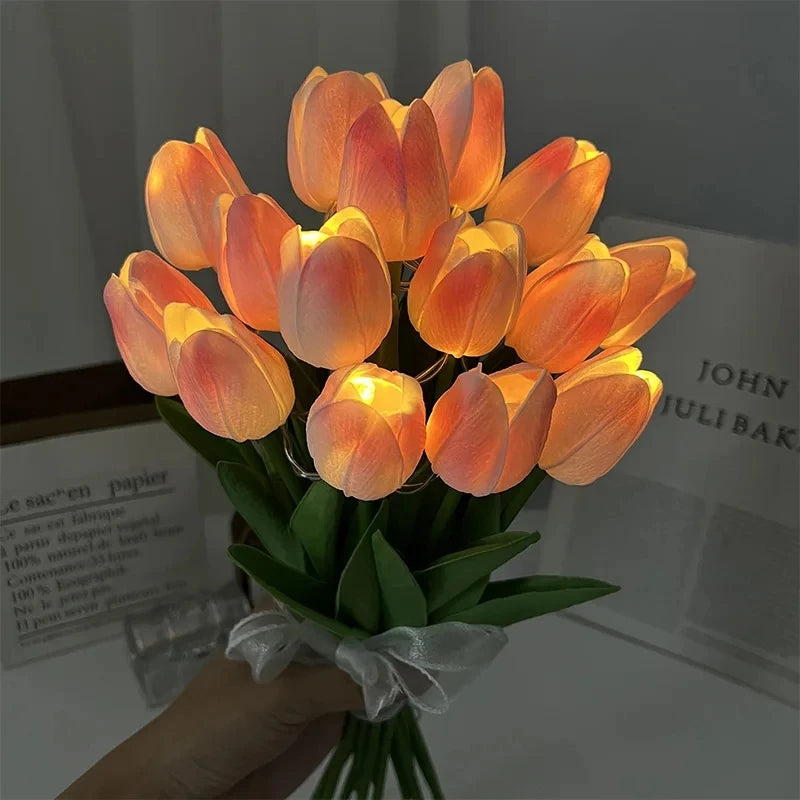 TulipGlow - LED håndholdt tulipan natlys