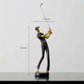 SwingForm – Enkel golfsving skulptur med bløde linjer og elegant spillerform