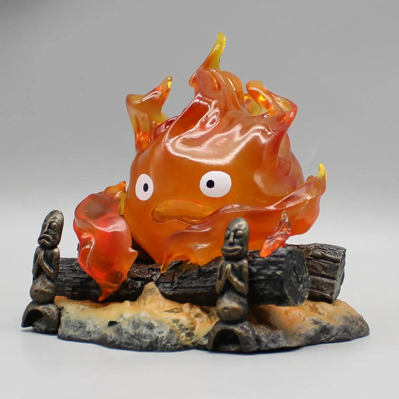 GlowFlame - Fortryllende lys-op tegneserie flamme figur til display og indretning