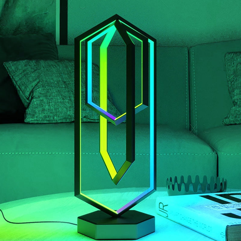 LumiHex - Moderne LED-bordlampe med touch-styring og brugerdefinerbare paneler
