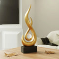 InferaGlow - Moderne flammeskulptur med krystalkerne til et slående blikfang i hjemmet