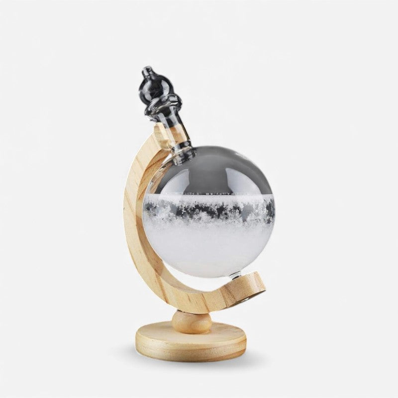 AuraGlobe - Dekorativ Flaske med Globusformet Design