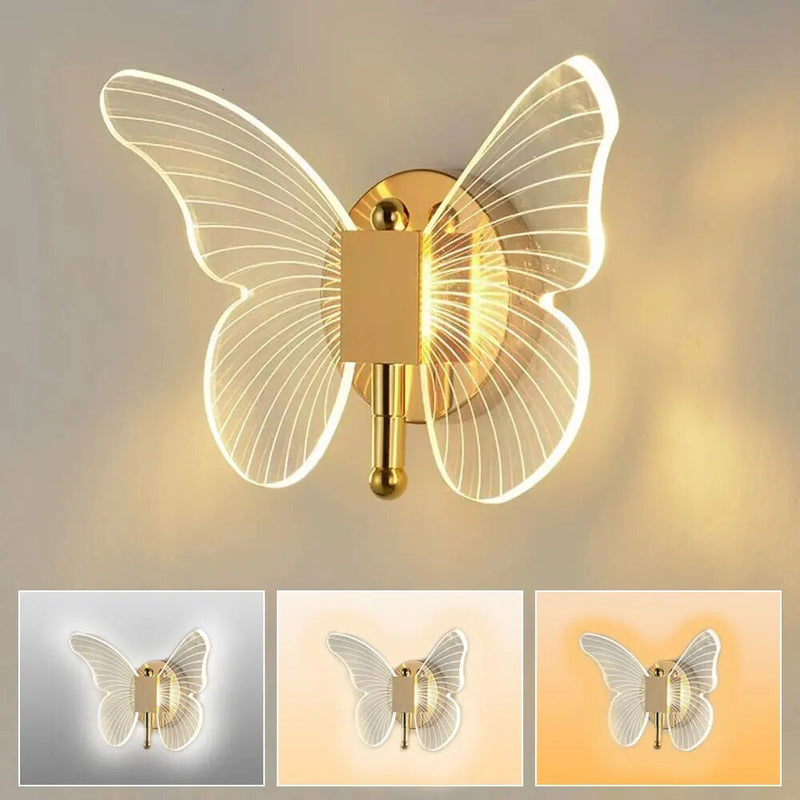 ButterflyGlow - Moderne LED-væglampe til stilfulde opholdsrum
