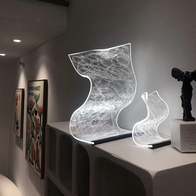 GlowEdge – Moderne LED-bordlampe til stilfulde bolig- og kontorrum