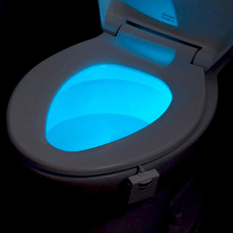 GlowBowl – Bevægelsesaktiveret toiletnattelys med blødt flerfarvet skær for komfort om natten
