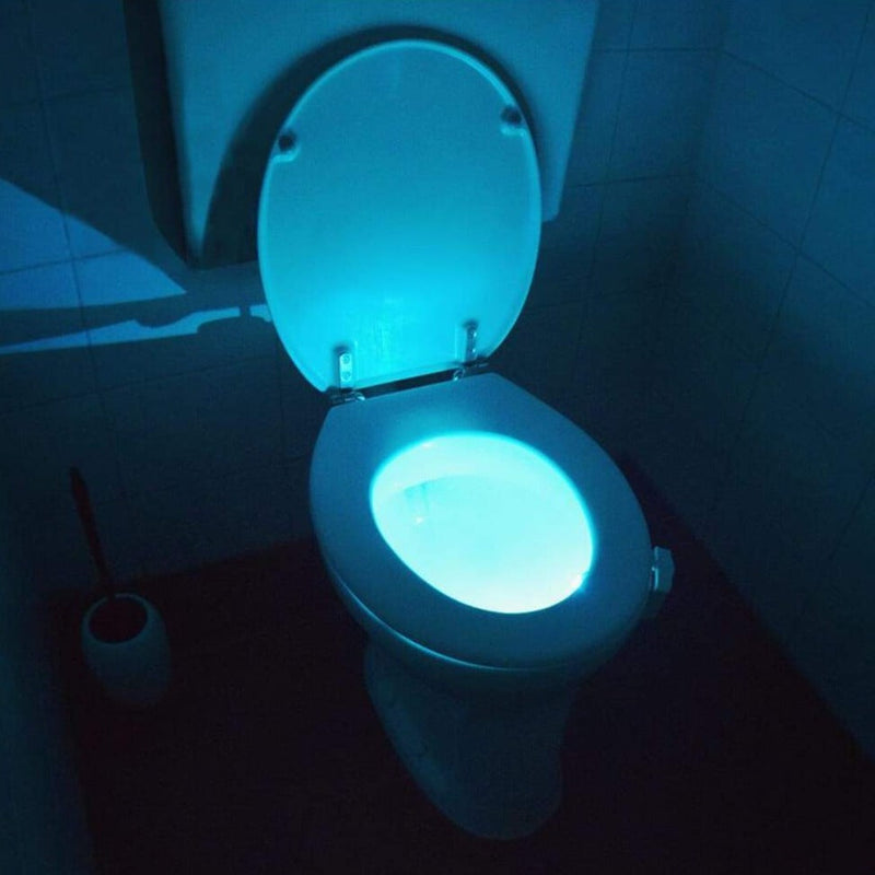 GlowBowl – Bevægelsesaktiveret toiletnattelys med blødt flerfarvet skær for komfort om natten