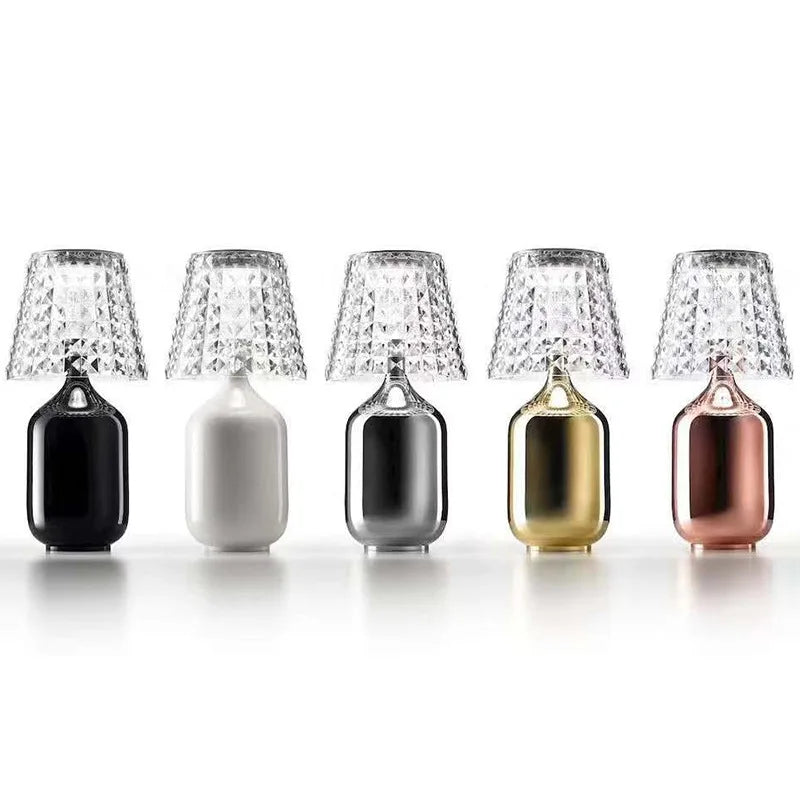 CrystalEase – Elegant LED-bordlampe med dæmpbar stemningsbelysning