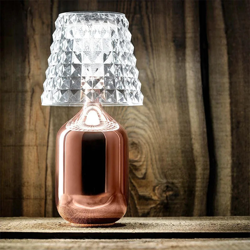 CrystalEase – Elegant LED-bordlampe med dæmpbar stemningsbelysning