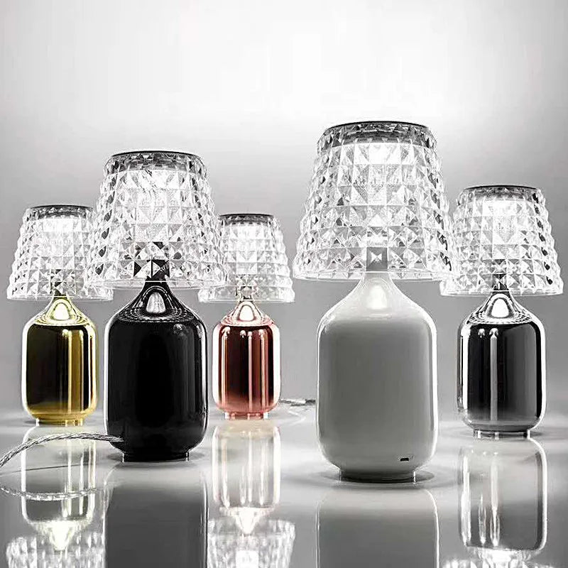 CrystalEase – Elegant LED-bordlampe med dæmpbar stemningsbelysning