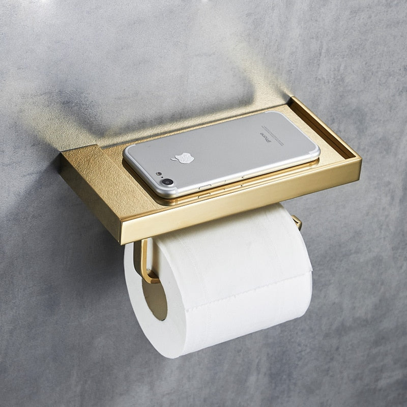TidyShelf – Elegant toiletpapirholder med hyldeopbevaring