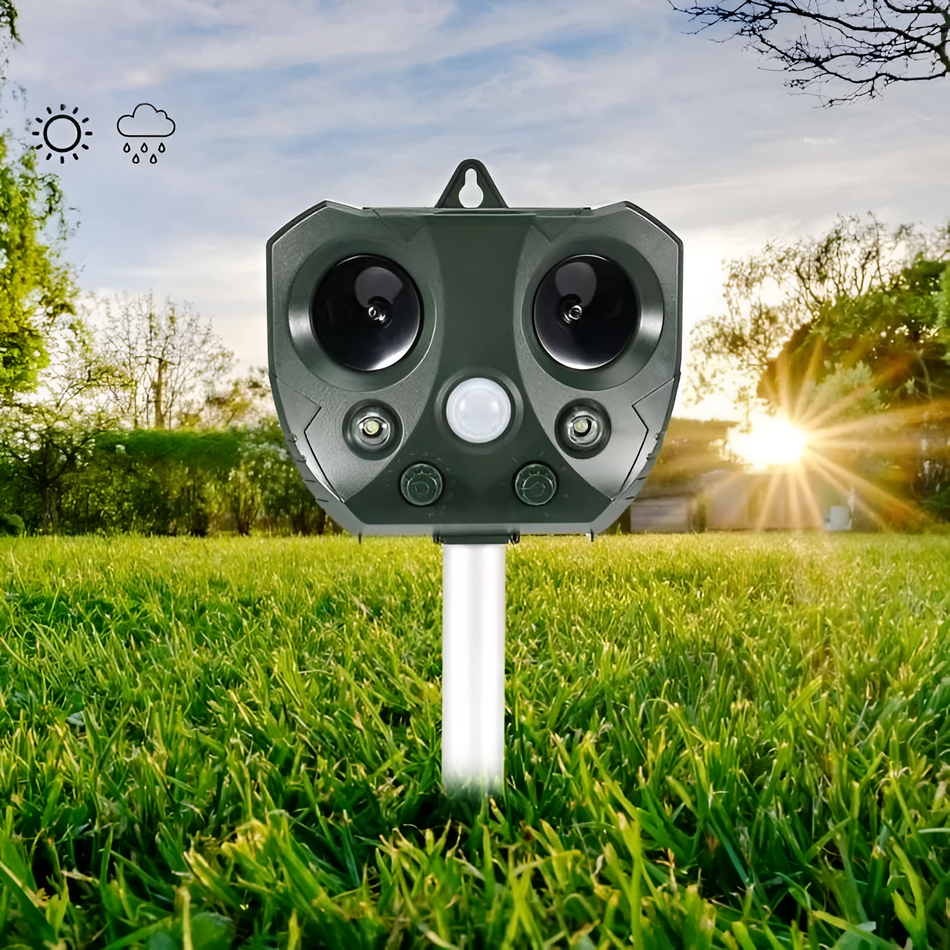 SafeScape - Solcelledrevet ultralydsenhed til kemikaliefri skadedyrsbekæmpelse