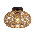 BohoGlow – Rustik loftslampe med varm glød og tidløst burdesign til hyggelige rum